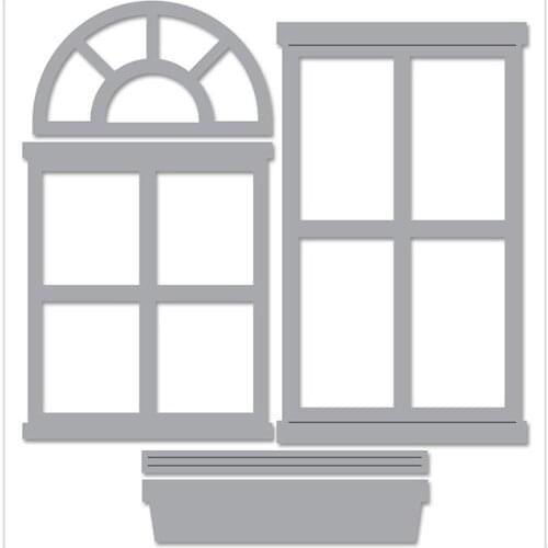 Windows Cutting Dies Scrapbook Dariy Decoration Stencil Embossing Template DIY Greeting Card Handmade