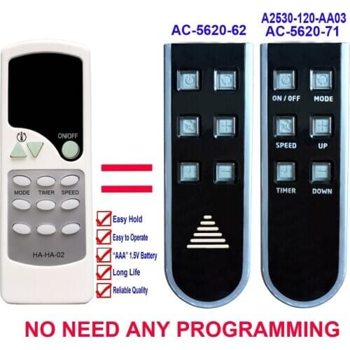 YINGRAY for Haier Commercial Cool Air Conditioner Remote Control AC-5620-62 AC562062 AC-5620-71 AC562071 A2530-120-AA03