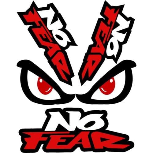 RuleMylife NO FEAR Eyes Creativity Funny Vinyl Decal Car Motorcycle Stickers Anime Cute Car Accessories Decoration