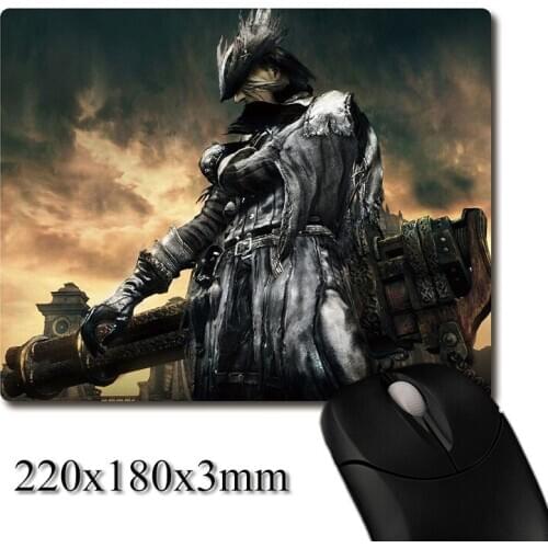 Old hunter holding cannon Game CG printed Heavy weaving anti-slip rubber pad office mouse pad Coaster Party favor 220x180x3mm