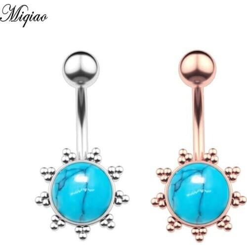 Miqiao 1 Pcs Piercing Jewelry Creative Stainless Steel Belly Button Nail New Hot Selling Belly Button Ring