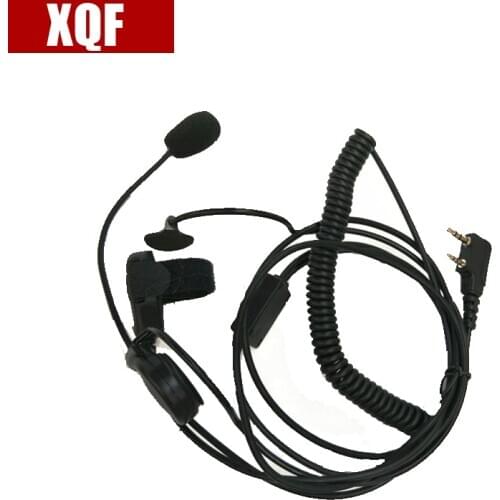 XQF 2 PIN VOX PTT Mic Headset for BAOFENG UV-5R PUXING for KENWOOD WOUXUN Walkie Talkie
