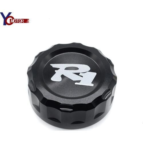 YZF-R1 YZF-R6 Motorcycle Motorbike Rear Brake Fluid Reservoir Cover Cap CNC Aluminum For YAMAHA YZF R1 R6 2009 2010-2014