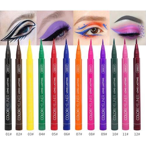 1pc Colorful Eyeliner Waterproof Long-lasting Liquid Eyeliner Pen Make Up Comestic Eye Liner Pencil Makeup Tools