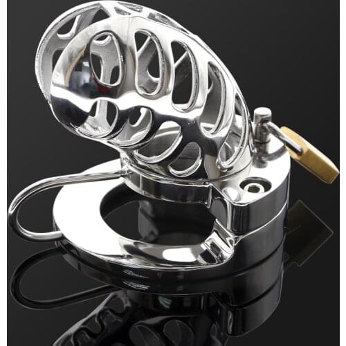 2 IN 1 BALL STRETCHER COCK CAGE Penis Cage Cock Cage Metal Chastity Belt Sex Toys BDSM Fetish METAL Sex Toys For Men
