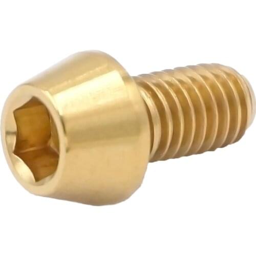 4 PCS M5x9mm Golden GR5 Titanium Screws Bolts For Bike Front Rear Derailleur