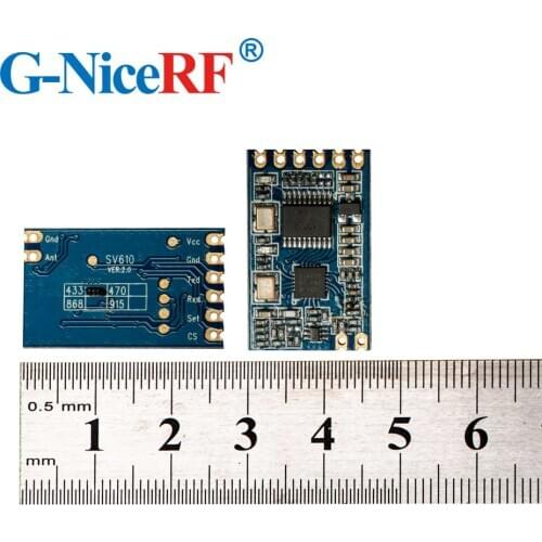 4PCS SV610 100mW TTL Interface 433MHz Wireless Transceiver Module + 4pcs copper spring antenna+1pcs TTL USB Bridge board