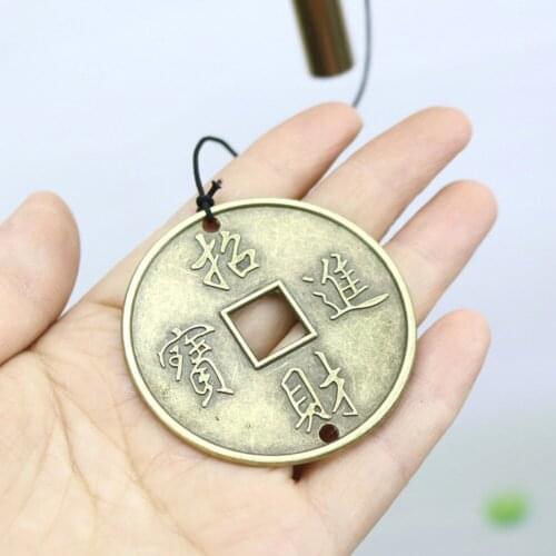 4 Tubes Wind Chime Yard Garden Tube Bell Copper Antique Balcony Wall Hanging Home Ornament Decoration Outdoor Living