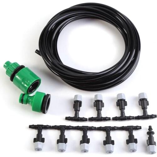 5m/10m/15m Fog Nozzles irrigation system Portable Misting Automatic Watering Water Hose with 4/7mm Connector Tool Car Wash Spray