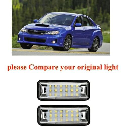 2pc Car Accessories Special Car License Plate Light Lamp For Subaru WRX/WRX STI Wagon solo 2011-2014 canbus error free