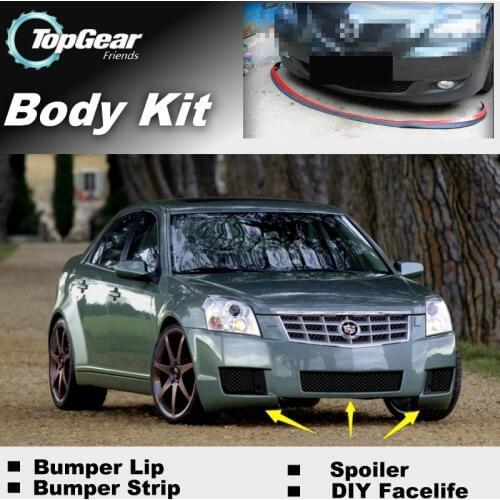 Bumper Lip Deflector Lips For Cadillac BLS 2005~2019 Front Spoiler Skirt For TopGear Friends Car Tuning View / Body Kit / Strip