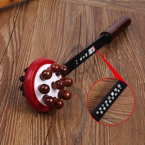 Massage Knock Hammer Dual Sides Wooden Massage Stick Health Meridian Massage Hammer Back Knock Body Relaxation Massager