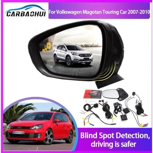 For Volkswagen Magotan Touring Car 2007-2010 BSD Blind Spot Monitoring System 24GHZ Millimeter Waves Radar Sensor Mirror Light