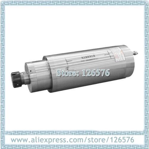 GDK125-9-15Z/5.5-11 permanent power 4 Bearing spindle motor 5.5kw ER32 AC380V Water cooled spindle motor 9000-15000rpm