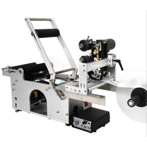 Free Shipping,100% Warranty MT-50D round bottle sticker labeling machine with date coder