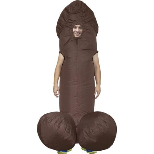 Purim Cosplay Stag Night Inflatable Willy Adult Costumes Fancy Dress Penis Sexy Full Body Suit Halloween Costumes for Men Adult