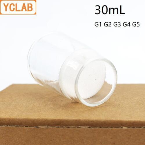 YCLAB 30mL Sand Core Crucible filter G1 G2 G3 G4 G5 Glass Laboratory Chemistry Equipment
