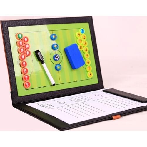 Magnetic Football Coaching Board Coaches Clipboard Tactical Board Kit with Dry Erase Marker Pen Soccer Game Accessories Tools