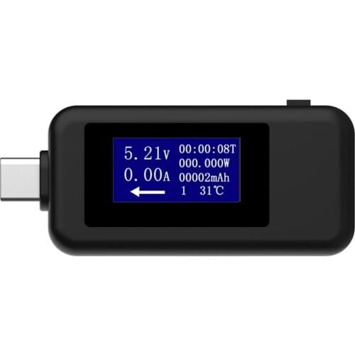 Type-c Multifunction Dual USB Voltmeter Tester Safety Monitor DC Digital Voltmeter Current Voltage Meter For Protect Device