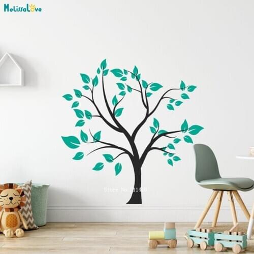 Large Tree Wall Sticker Home Decor Kids Baby Room Playroom Custom Colors Self-adhesive Nursery Vinyl Decals YT3479