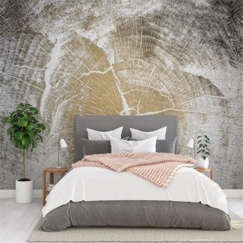 Milofi nordic style wood texture minimalist modern living room background wall