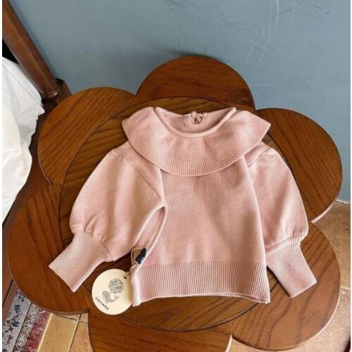 2021 New Arrival Girls Boys Knitted Sweaters Autumn Full Sleeve Fashion Kids Pullover Sweater 1-7 Years XY267