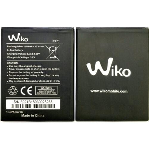 New 2800mAh Original High quality wiko 3921 battery For Wiko Lenny 5 robby 2 phone battery