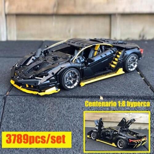 New Lamborghini 100 year Centenario 1:8 hypercar Super Racing Car Fit Lepinings Technic moc-39933 Model Building Blocks Toy Gift