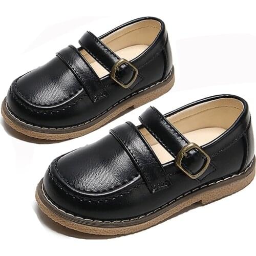 Autumn Children Toddler Baby Kids College Style Single Shoes For Little Boys PU Leather Party Shoes Shoe 1 2 3 4 5 6 7 Years Old