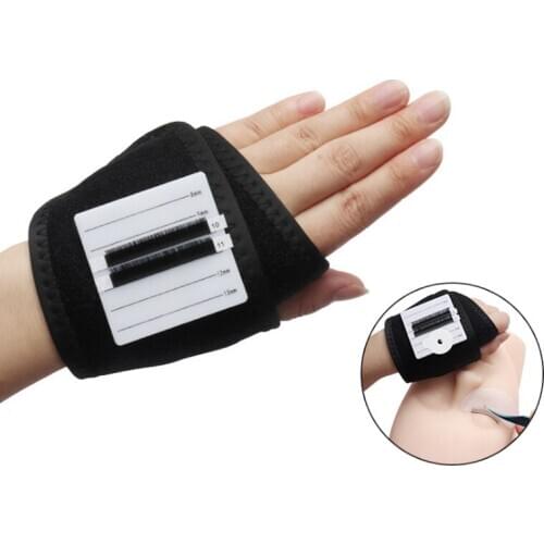 Acrylic Eyelashes Lashes Display Palette Extensions Pallet & Bandage Lash Glue Pad Eyelash Stand Holder Extension Makeup Tools