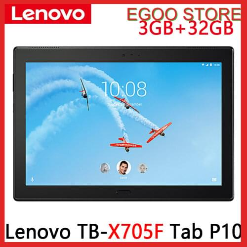 Lenovo Tab P10 TB-X705F Snapdragon 450 Octa-Core 10.1 inch 1920*1200 3GB Ram 32GB Rom Android 8 WiFI Tablet PC Android Tablet