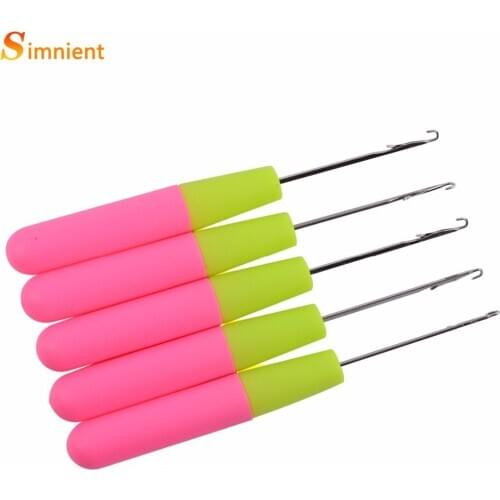 Plastic Handle Wig Hook Needle Large Hair Extension Hook Needleblack Human Wig Dirty Braid Special Hair Extension Crochet