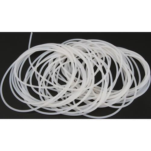 Diameter 1 1.5 2 3 4 5 6 7 8 9 10 mm Silicone Rubber Rod Silicon Cord Silicone Bar, Milky White Color