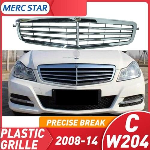 Rejilla delantera de repuesto, apta para Clase C W204 c180 c200 c230 c300 c260 2009-2017