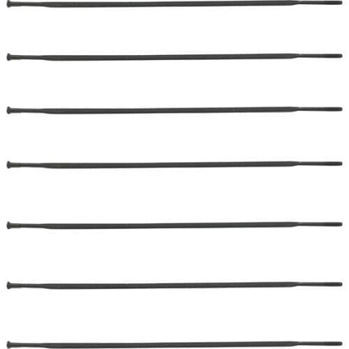 12 Pieces A Lot Pillar Aero1432 Straight Pull Black Color Stainless Steel Material Broken Wind Flat Cycling Road Bicycle Spokes