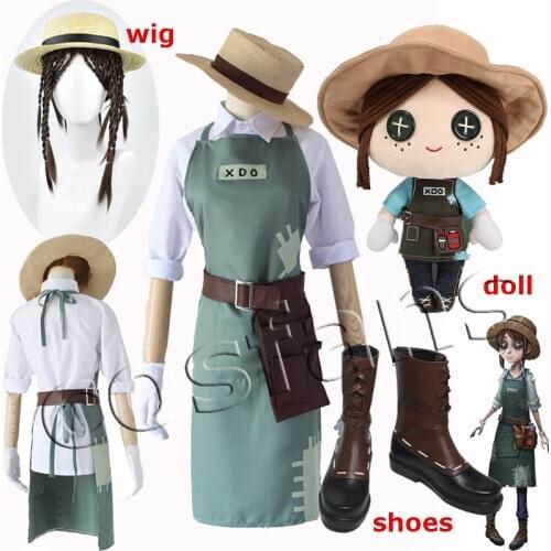 Game Identity V Cosplay Costumes Gardener Emma Woods Cosplay Costume Uniforms Halloween Party Anime Women Cosplay Costume Shoes