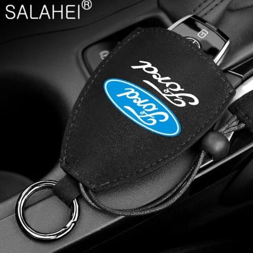 Universal High Quality Suede Car Key Case Shell For Ford F150 F250 Mondeo Focus MK3 Mk4 Mk5 C-MAX Fiesta Ranger Galaxy Fusion