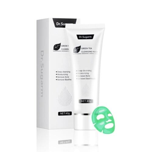 40g Green Tea Blackhead Mask Acne Remove Nose Deep Cleansing Pore Strip Moisturizing Peel Mask Facial Cleanser Women Skin Care