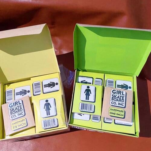 1inch 7/8inch GIRL skateboard bolts nuts good quality professional level skateboard hardwares