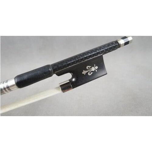 1pcs Beautiful class plaid black Carbon fiber violin bow 4/4