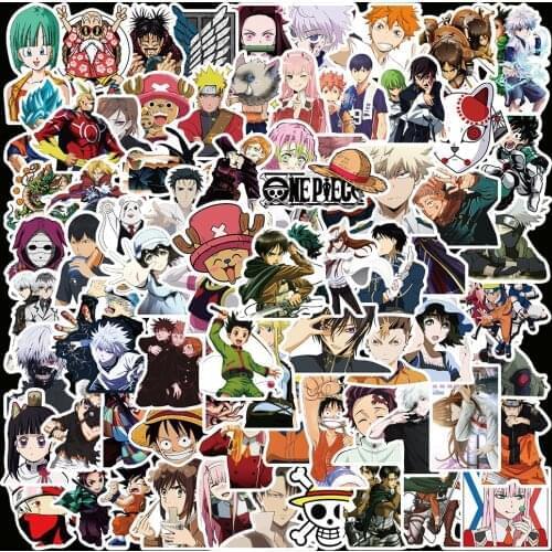 10/50/100PCS Cartoon Anime Jujutsu Kaisen/Attack on Titan/My Hero Academia Sticker For Kids DIY Luggage Laptop Skateboard Decals