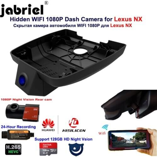 1080P Wifi 24H Night Vision Car DVR Camera Dash Cam Dual Lens for Lexus nx300h nx200t nx300 nx200 2015 2016 2017 2017 2019 2020