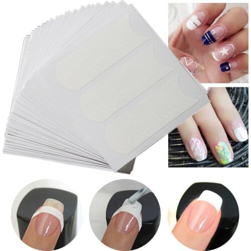 12 Styles/Lot French Stencil Nail Art Form Fringe tip Guides Manicure Strip DIY Stickers Tips DIY Nail Accessories