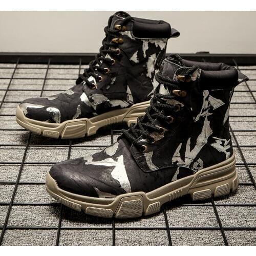 2019 new autumn and winter mens handmade ankle boots leather fashion snow boots super quality male designer work boots