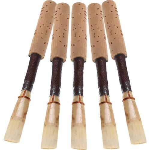 5pcs Oboes Reeds Soft Cork With Plastic Container For Beginners Oboes