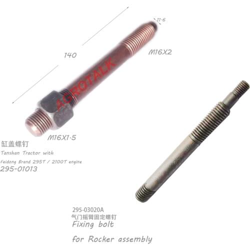 Set of tighting bolts for cylinder head for Shandong Taishan TS254 TS304 with Feidong engine FD295T FD2100T, part number