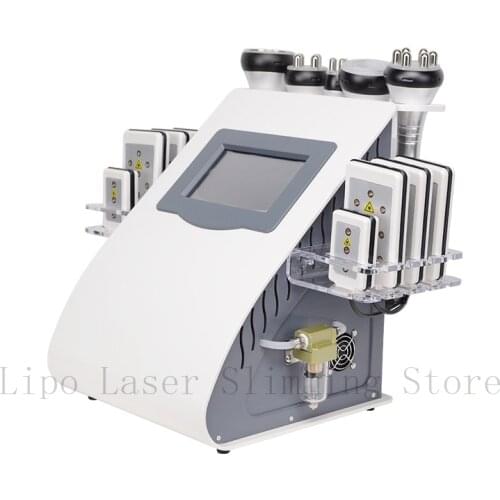 2021 Fast Shipping 6 in 1 Slimming System Ultrasonic Cavitation 40K RF Fat Removal Spa Use Lipolaser Machine