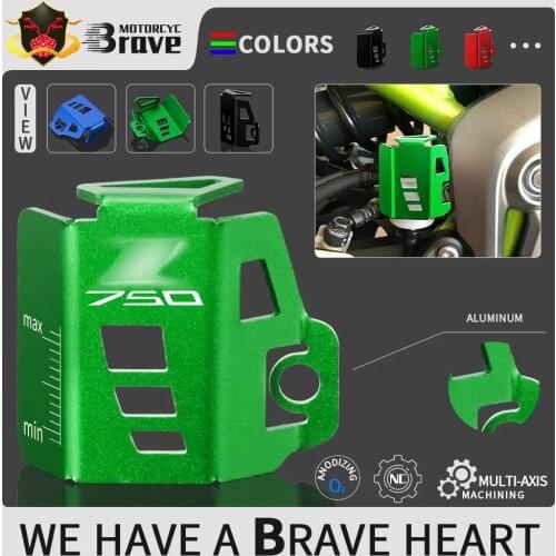Fast Shipping Motorcycle Rear Fluid Reservoir Cover Guard For KAWASAKI Z750 Z 750 2007 2008 2009 2010 2011 2012 logo new style