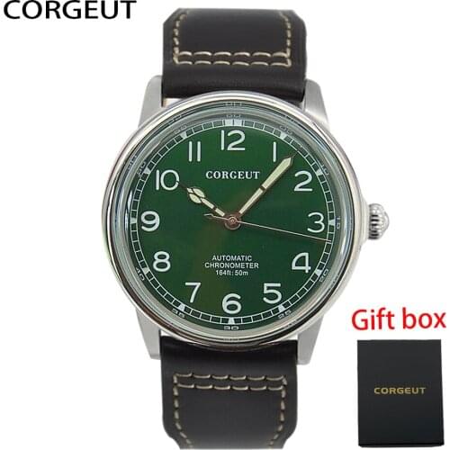 CORGEUT Mens Watches Waterproof Top Brand Luxury Luminous Sport Watch Mechanical Analog Digital Military Watch Relogio Masculino