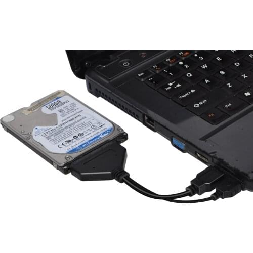 DeepFox Double USB 3.0 To SATA 3 2.5 inch 22pin Hard Drive Cable For SATA notebook hard Drive SSD